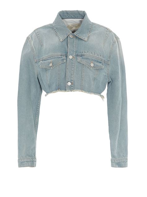 givenchy cropped denim jacket